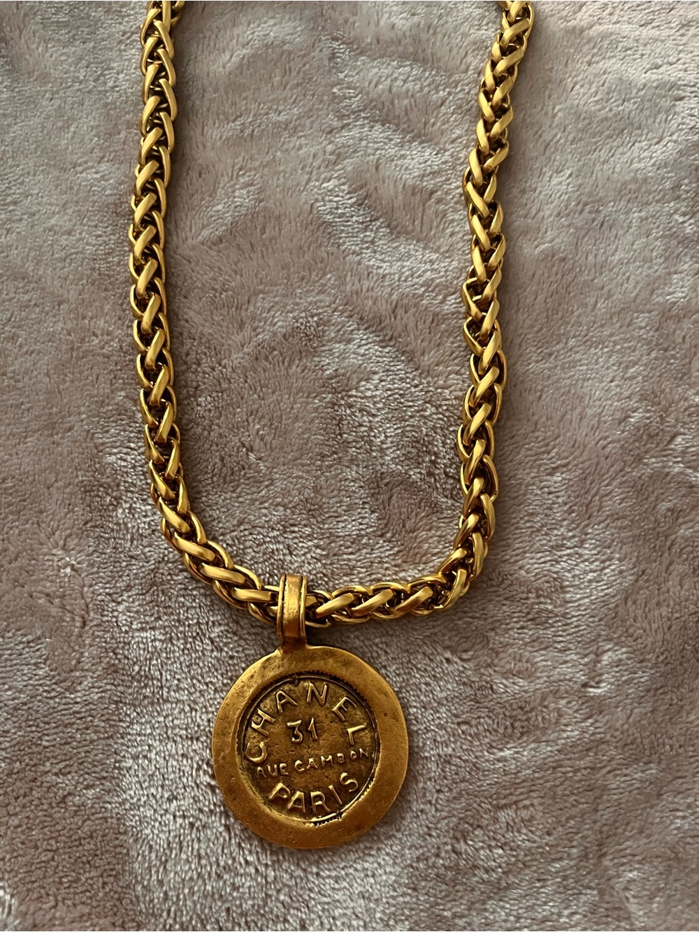 Yochi Gold-Tone Medallion Rope Chain Necklace - Picture 3 of 4